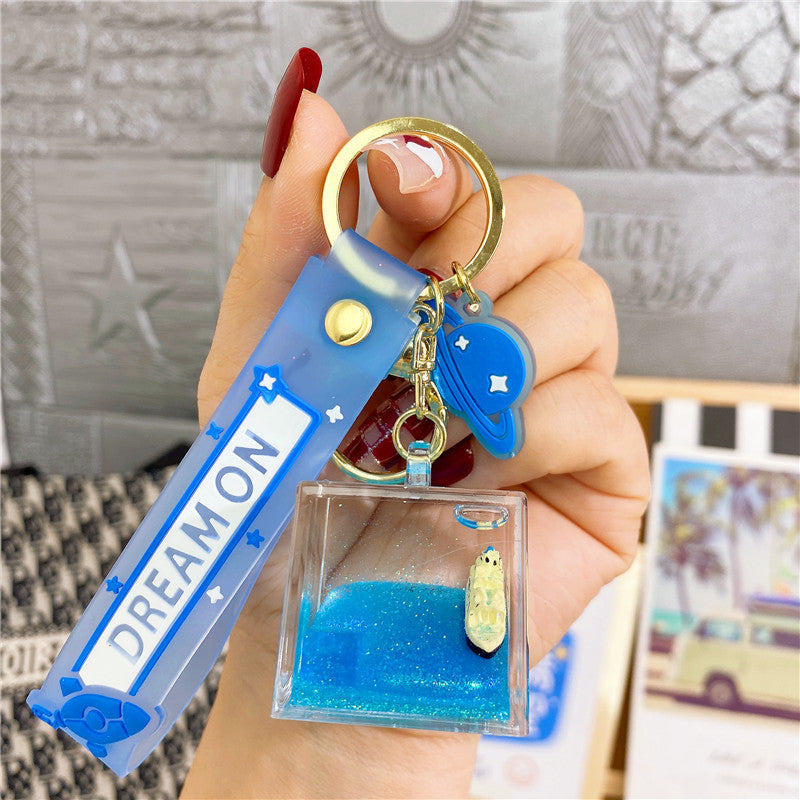 Wholesale Into Oil Boat Drift Bottle Acrylic Keychains